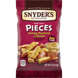 Snyder’s of Hanover Pretzel Pieces, Honey Mustard and Onion, 2.25 Oz