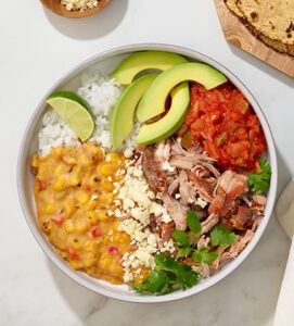 MEXICAN STREET CORN CARNITAS BOWL