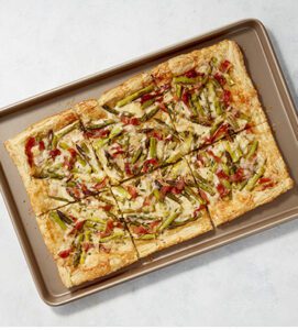 ASPARAGUS, PROSCIUTTO AND FONTINA TART